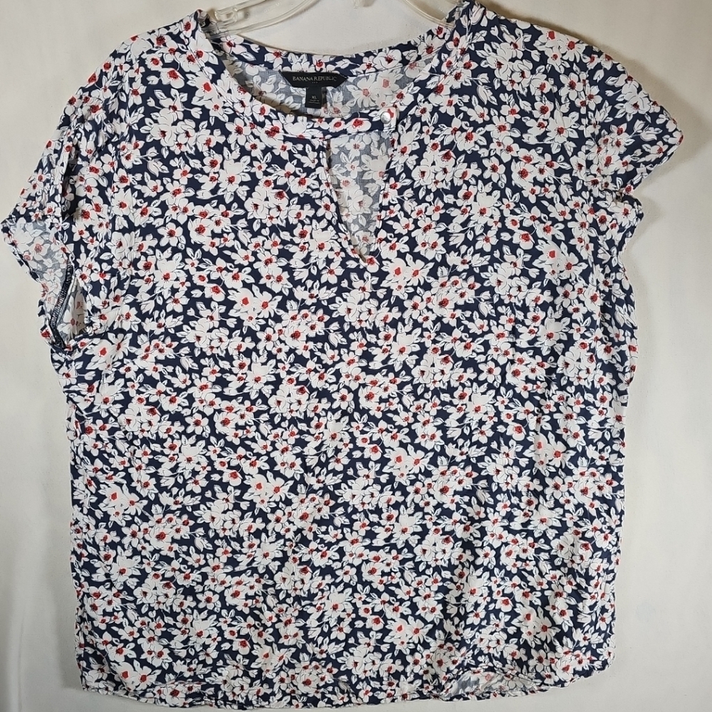 Banana Republic Floral Print Blouse